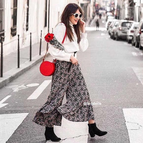 Anthropologie Black Floral Jumpsuit - Picture 7 of 7